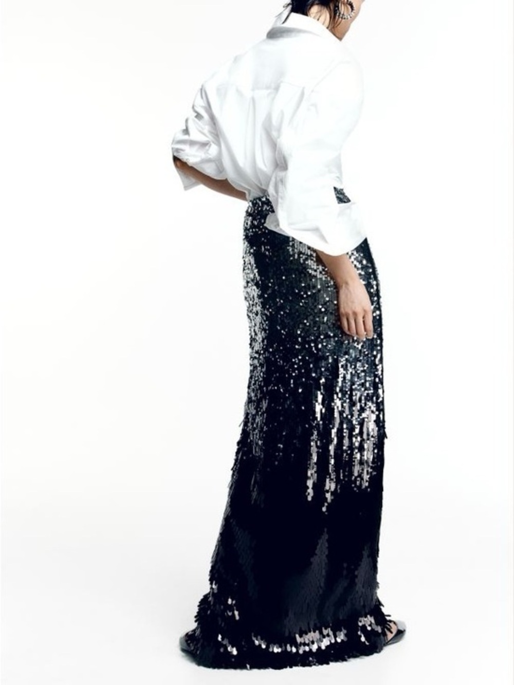 Sequin Maxi Skirt
